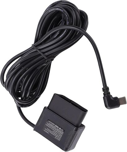 Generic Dash Cam Hardwire Kit, OBD Power Cable 11.5ft USB Type C Adapter with Digital Display Low Voltage Protecting 24h Parking Mode, for GPS Dashcams in Car DVRs in Saudi Arabia