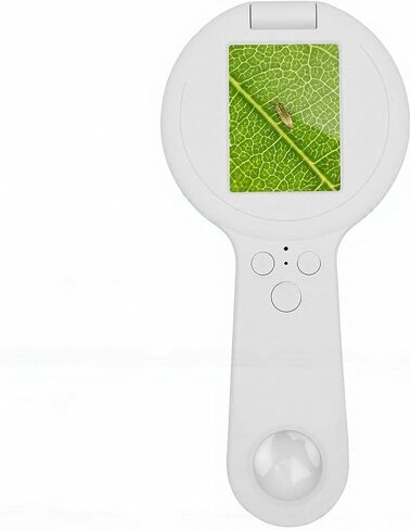 EBTOOLS Handheld Digital Microscope, 500X Magnification with 2.4 Inch Screen and 16 Adjustable LED Lights, for Nature Observation and Jewelry Appraisal (Black) in Saudi Arabia