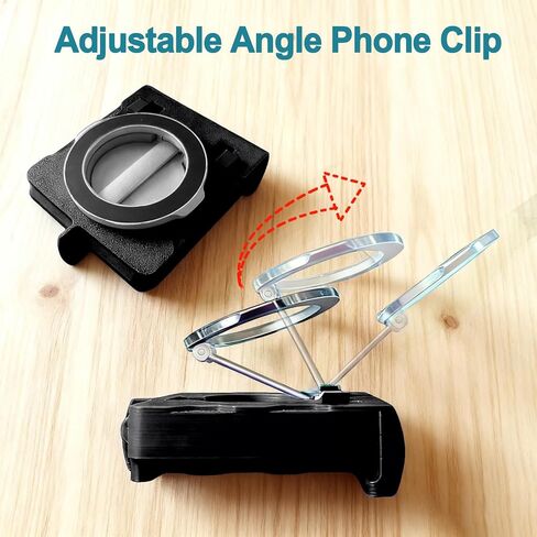 Uonekamo Mobile Clip for GameSir X4 Aileron Controller,Adjustable Phone Mount Holder for Android, Split Design with Travel Case, Compatible with Diablo Immortal, Fortnite, Minecraft & More in Saudi Arabia