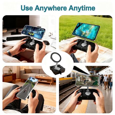 Uonekamo Mobile Clip for GameSir X4 Aileron Controller,Adjustable Phone Mount Holder for Android, Split Design with Travel Case, Compatible with Diablo Immortal, Fortnite, Minecraft & More in Saudi Arabia