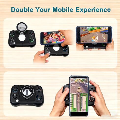 Uonekamo Mobile Clip for GameSir X4 Aileron Controller,Adjustable Phone Mount Holder for Android, Split Design with Travel Case, Compatible with Diablo Immortal, Fortnite, Minecraft & More in Saudi Arabia