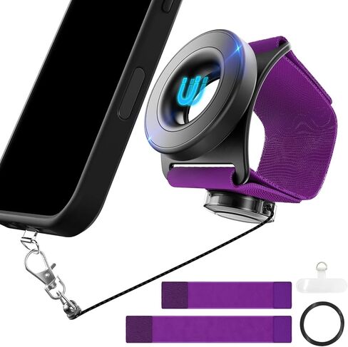 Running Phone Holder,Fits Armband&Wristband,Upgraded N52 Magnetic with Telescopic Anti-Drop Lanyard,360° Rotatable,Universal for iPhone,Samsung&All Android Phones in Kuwait