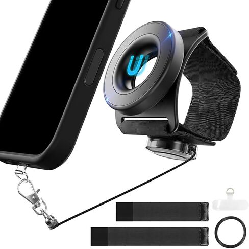 Running Phone Holder,Fits Armband&Wristband,Upgraded N52 Magnetic with Telescopic Anti-Drop Lanyard,360° Rotatable,Universal for iPhone,Samsung&All Android Phones in Kuwait