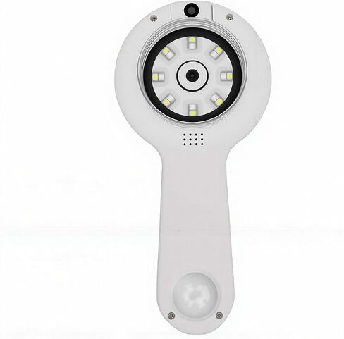 Sanpyl Digital Microscope, 500X Magnification Handheld Digital Magnifier Magnifying Glass with 2.4in Screen, 16 LED Beads, for Nature Observation Jewelry Appraisal (White) in Saudi Arabia