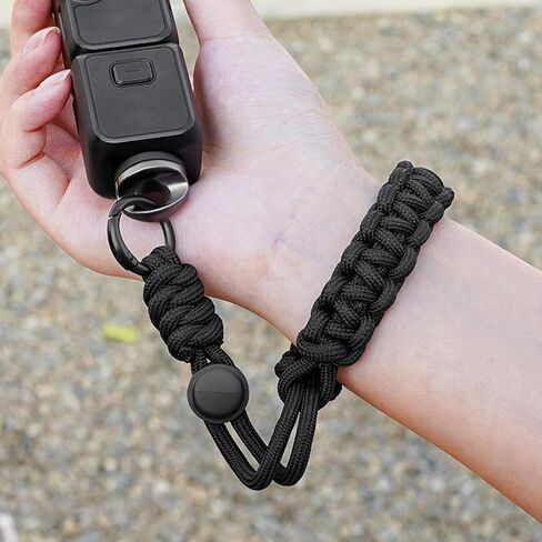 Handheld Camera Wrist Strap, Camera Lanyard, Anti Lost Hand Strap for POCKETS 3 360 X5 X4 with 1/4 Inch Screw Sweat Absorbing Pad (Black) in Saudi Arabia