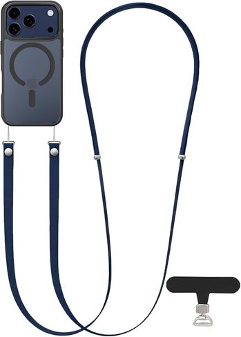 Magnetic 2 in 1 Crossbody Strap for iPhone 17/Pro/Max/Air Phone Cases, Adjustable Neck Lanyard for Women & Men in Saudi Arabia