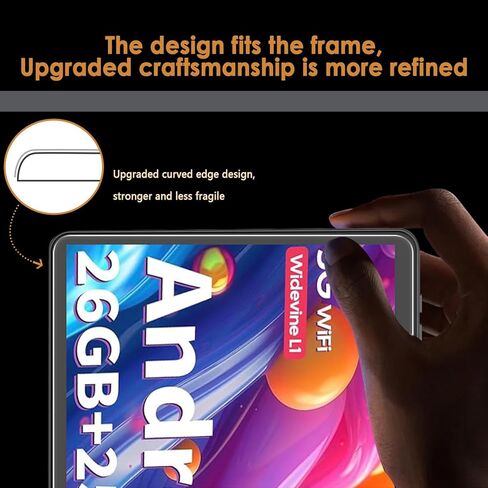 Hianjoo 2-Pack Screen Protector Compatible with Suicoey P30 / Relndoo P30 10" Tablet, Tempered Glass [HD Clarity] [9 Hardness] [Anti-Scratch] [Easy Installation] in Saudi Arabia