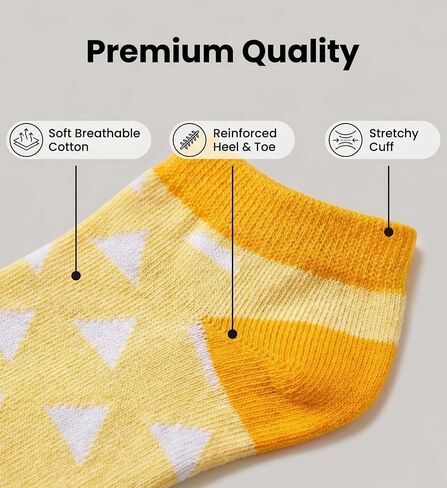 Groydbna Adult Kids Socks 5 Pairs Anime Cosplay Casual Cotton Anklet Socks in Saudi Arabia