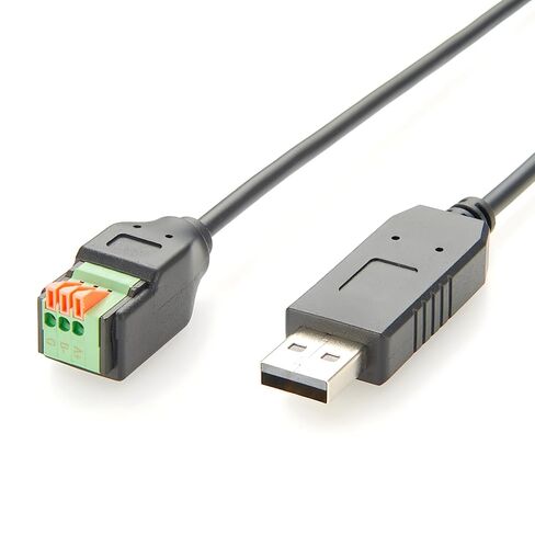 كابل محول تسلسلي USB إلى RS485 مع شريحة FTDI USB 2.0 ذكر إلى 3 دبوس كابل اتصال RS485 لـ Modbus RTU، Windows 7، 8، 10، 11، XP، Android، Linux، Mac (1M/3.28FT) in Kuwait