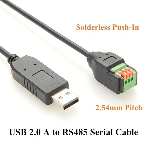 كابل محول تسلسلي USB إلى RS485 مع شريحة FTDI USB 2.0 ذكر إلى 3 دبوس كابل اتصال RS485 لـ Modbus RTU، Windows 7، 8، 10، 11، XP، Android، Linux، Mac (1M/3.28FT) in Kuwait