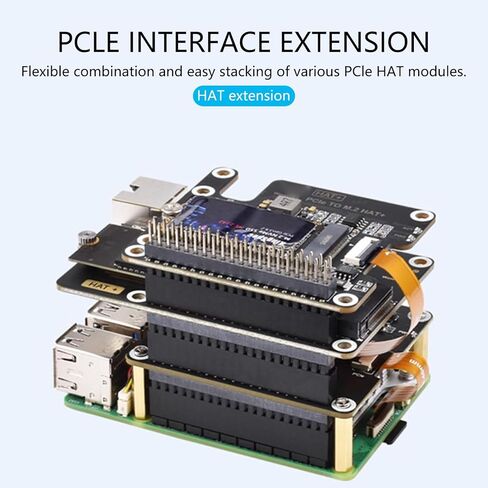 وحدة توسيع قبعة PCIe مزدوجة قابلة للتكديس وموصلات 2CH ووحدة كابل شريط 16 دبوس تركيب قبعة PCIe in Kuwait