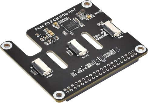 وحدة توسيع قبعة PCIe مزدوجة قابلة للتكديس وموصلات 2CH ووحدة كابل شريط 16 دبوس تركيب قبعة PCIe in Kuwait