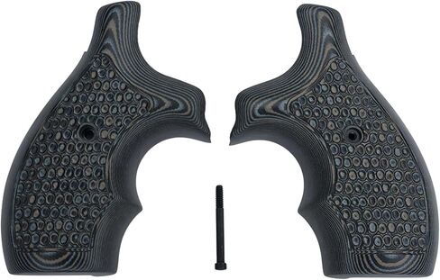 Hogue S&W J-Frame Round Butt Top Finger Groove Piranha Scale G10 Bantam Style Grip in Saudi Arabia