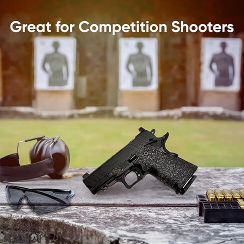 Handleitgrips Gun Grip Tape Wrap Compatible with Springfield Armory Prodigy Compact Edge, Black Textured Rubber Pistol Grip Tape with Inserts, Gun Grip Wrap, Veteran Owned, Made in USA in Saudi Arabia