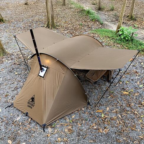 OneTigris Raven NEST Hot Tent with Stove Jack, Spacious Waterproof 2 Person Tunnel Tent for Camping, Hiking, Backpacking, Bushcraft in Saudi Arabia