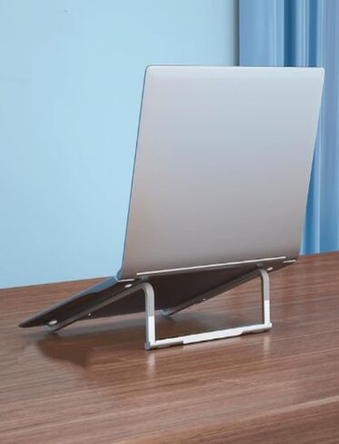 Foldable Portable Laptop Stand with Non-Slip Design & Ventilation, Ergonomic Holder Compatible with MacBook, Notebook, ASUS, Acer, 10-17 Inch Laptops, for Office, Home, Travel, Professionals in Saudi Arabia