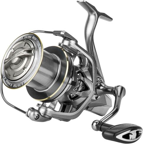 RUNCL Fishing Reels Spinning – Long Distance Casting Saltwater Spinning Reel, High Capacity, 17+1 Bearings, Max Drag 53 LBS, 4.8:1 Gear Ratio – Durable Casting Reel for Fishing in Saudi Arabia