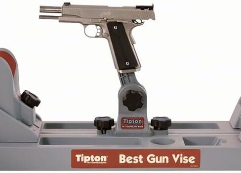 Tipton 1911 Mag Well Vise Block with 180 Degree Rotation Solvent Resistant Polymer for Pistol Cleaning and Maintenance, Gray in Saudi Arabia