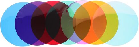 8Pcs Self-Adhesive Colored Light Gel Filters 3.93In Warm Led Diffusion Film Sheets for Home Lighting Photo Studio Stage Ambiance in Saudi Arabia