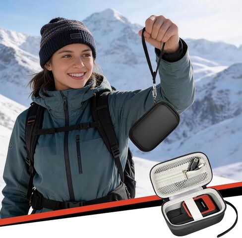 ANKHOH Case for Garmin InReach Mini 2 Satellite Communicator, Lightweight and Compact in Reach Satellite Phone Travel Bag, Outdoor Handheld GPS Miniatures Holder for Hiking and Camping (Box Only) in Saudi Arabia