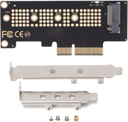 PCIE M.2 SSD Adapter Card, Connect NGFF 2230/2242/2260/2280 SSD to Desktop Computer, PCIEx4 Converter for Fast Data Transfer in Saudi Arabia