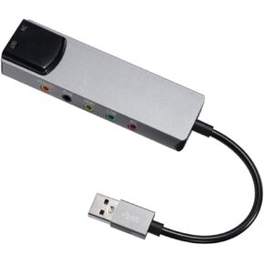 USB Sound Card with 5.1 Channel Adapter for Home Theater and Gaming Setups Optical Fiber Card in Saudi Arabia