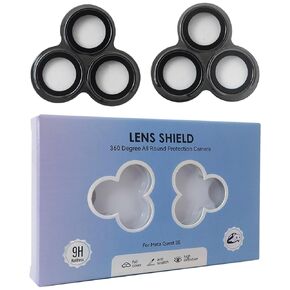 New Camera Lens Protector Film Fit for Meta/Oculus Quest 3s, VR Replacement Lens Cover, 9H Tempered Glass, Aluminum Alloy Frame, 360° All-Round Protection, HD Anti-Scratch Accessories in Kuwait