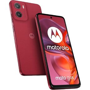 موتورولا موتو G05 XT2523-2 ثنائي شريحة الاتصال 128 جيجا + 4 جيجا رام (GSM فقط | لا يوجد CDMA) هاتف ذكي GSM مفتوح 4G/LTE (لهاتف T-Mobile، Metro، Tello، Mint، Ultra) الطراز العالمي - (أحمر) in Kuwait