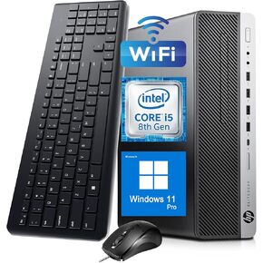 HP EliteDesk 800 G4 SFF Win11 Pro Computer Desktop PC, Intel Quad Core i5-8500, 32GB DDR4 RAM, 512GB SSD, DisplayPort, RJ-45, WiFi, Bluetooth(Renewed) in Kuwait