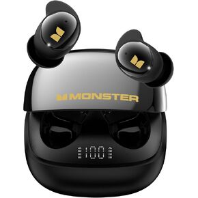 Monster Sleep Ear200، سماعات رأس لاسلكية داخل الأذن، سماعات بلوتوث 6.0 للنوم، مع خاصية إلغاء الضوضاء النشط ANC مصممة لمن ينامون على الجانب، 30 ساعة من صوت ستيريو باس. in Saudi Arabia
