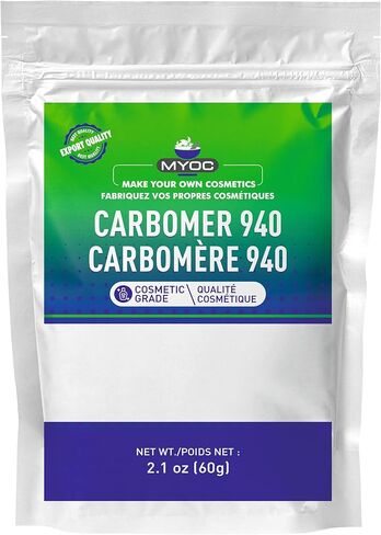 Myoc Carbomer 940 powder(60gm), gel thickener, viscosity enhancer, stabilizer | Gels, Cream, lotions, hydrogel mask, Cosmetics in Saudi Arabia