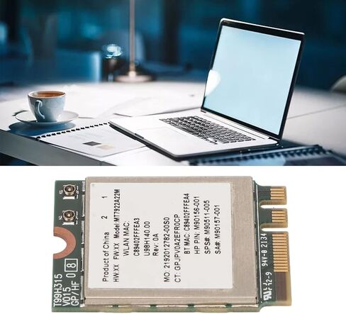 WiFi 6E Wireless Network Card with Band 5400Mbps Speed, M.2 NGFF Adapter for Laptop with 5.2 and MU MIMO Support for 10/11 in Saudi Arabia