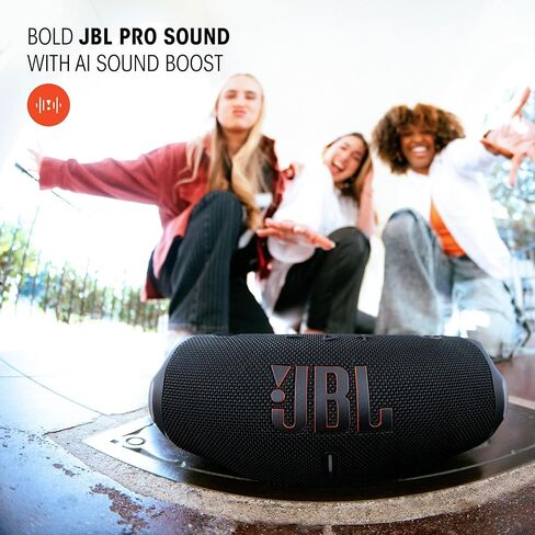 JBL Charge 6 - Portable Waterproof & Drop-Proof Bluetooth Speaker, Bold Pro Sound with AI Sound Boost, 28Hrs of Playtime, Built-in powerbank & Comes with a Sturdy/Removable Carrying Strap (Squad) in Saudi Arabia