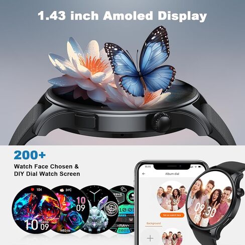 Smart Watch for Men Women Fitness: Waterproof Make Answer Call Digital Mens Watches Running Pedometer Step Tracker Smartwatch Android Phone iPhone Samsung Compatible Sleep SpO2 Heart Rate Monitor in Saudi Arabia