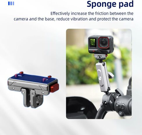 X5 Quick Release Magnetic Base for Insta 360 Ace Pro 2/Ace Pro/Ace Camera, Aluminum Alloy Expansion Adapter mount for Insta360 X5/X4 Air, with 1/4" Screw Hole for Tripod, Selfie Stick Accessories in Saudi Arabia