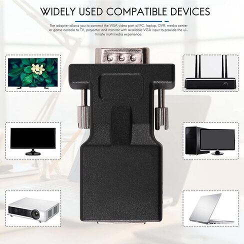VGA موسع ذكر إلى LAN CAT5 CAT6 RJ45 محول كابل الشبكة in Saudi Arabia