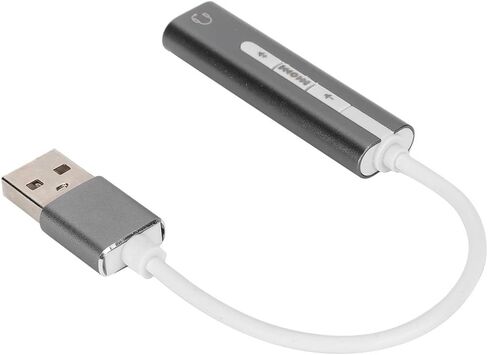 بطاقة صوت USB من SUNGOOYUE، محول صوت خارجي ستيريو 7.1 مع تقليل الضوضاء لجميع أنظمة الكمبيوتر، متوافقة مع معظم سماعات الرأس in Saudi Arabia
