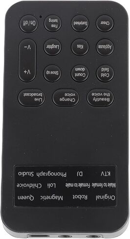 PhoneComputer Sound Changer 12 Voice BeautificationEntertainment Functions Mini Sound Card Lithium Battery 300mAh Black 1xSound Changer for Live BroadcastTricky in Kuwait