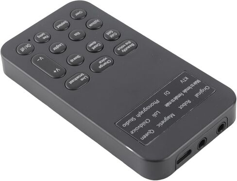 PhoneComputer Sound Changer 12 Voice BeautificationEntertainment Functions Mini Sound Card Lithium Battery 300mAh Black 1xSound Changer for Live BroadcastTricky in Kuwait