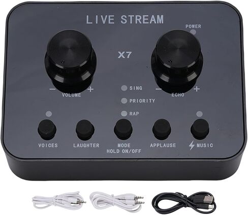 EBTOOLS Live Sound Card, External Audio Interface with 12 Voice Effects and Background Music Compression, for Laptop Smartphone PC Live Streaming Podcasting Voice Chat in Saudi Arabia