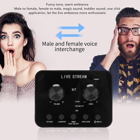 EBTOOLS Live Sound Card, External Audio Interface with 12 Voice Effects and Background Music Compression, for Laptop Smartphone PC Live Streaming Podcasting Voice Chat in Saudi Arabia