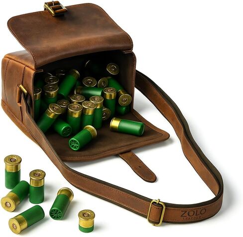 Shotgun Shell Pouch - Shoulder Sporting Shell Bag for Clay, Trap or Skeet Shooting - Shotgun Shells Holder Cartridge Pouch - Holds -150 Cartridges (Holds 12 Gauge,16 Gauge, 20 Gauge) in Saudi Arabia