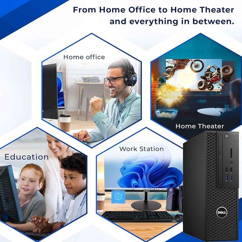 Dell Precision Tower 3420 SFF High-Performance Desktop Computer, Intel Core i5-7500 3.4GHz, 8GB RAM, 256GB Solid State Drive, WiFi, BT, 4K Support, Keyboard & Mouse, Windows 11 Pro 64bit (Renewed) in Saudi Arabia