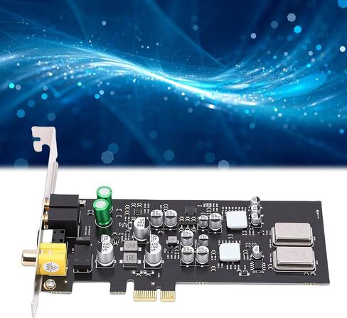 LICAEVEY PCIE Sound Card, Professional HiFi Audio with Dual DACs and Headphone Drivers, Support for CM108AH Master Controller, ES9018K2M DAC, Optical Coaxial Digital Output in Saudi Arabia