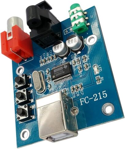 Decoded Module USB Input Coaxial Fiber HiFi Sound Card Electronic Component PCM2704 for Computer Accessories Portable USB Decoded in Saudi Arabia