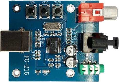 Decoded Module USB Input Coaxial Fiber HiFi Sound Card Electronic Component PCM2704 for Computer Accessories Portable USB Decoded in Saudi Arabia