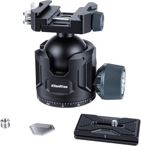 360° Panoramic Spherical Head Tripod Mount, Suitable for DSLR Cameras, Compatible with Arca Swiss and Picatinny Standards, Meeting Hunting and Photography Needs.(Size:54mm) in Saudi Arabia