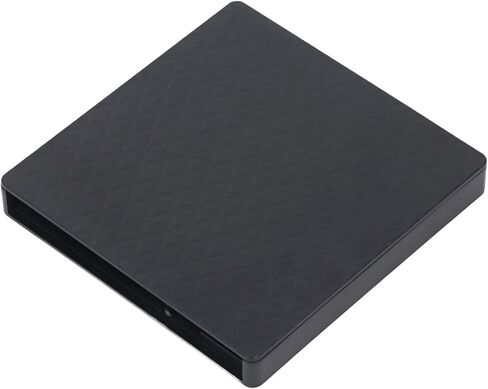 محرك أقراص DVD خارجي من فاباتر، حاوية USB 3.0 رفيعة مقاس 12.7 ملم، محرك أقراص ضوئي من النوع C مع كابل مدمج لأجهزة الكمبيوتر المحمول المكتبية 7 8 10 Vista in Kuwait
