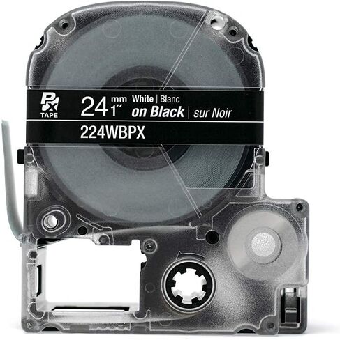 LABELWORKS Epson Studio Labeling Bundle - LW-PX800 Label Maker, 236VSLPX and 224WBPX Tape Cartridges - Black on White Vinyl Self Laminating Overwrap and White on Black Industrial Label Maker Tapes in Saudi Arabia