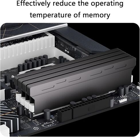 Memory Heat Sink 140x35x9mm Aluminum Cooling Heatsink for DDR5 DDR4 DDR3 PC Computer Water Cooling Easy Installation in Saudi Arabia